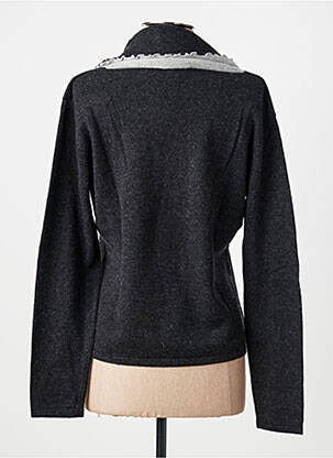Pull tissage chiné manches longues gris FINETTE femme