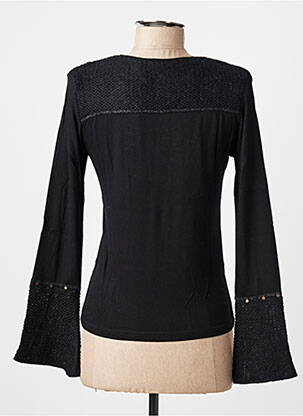 Top stretch manches longues noir FINETTE femme