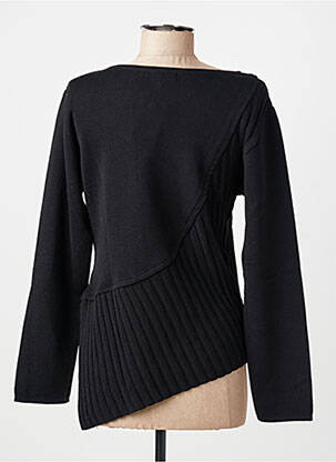 Pull coupe cintrée manches longues noir FINETTE femme