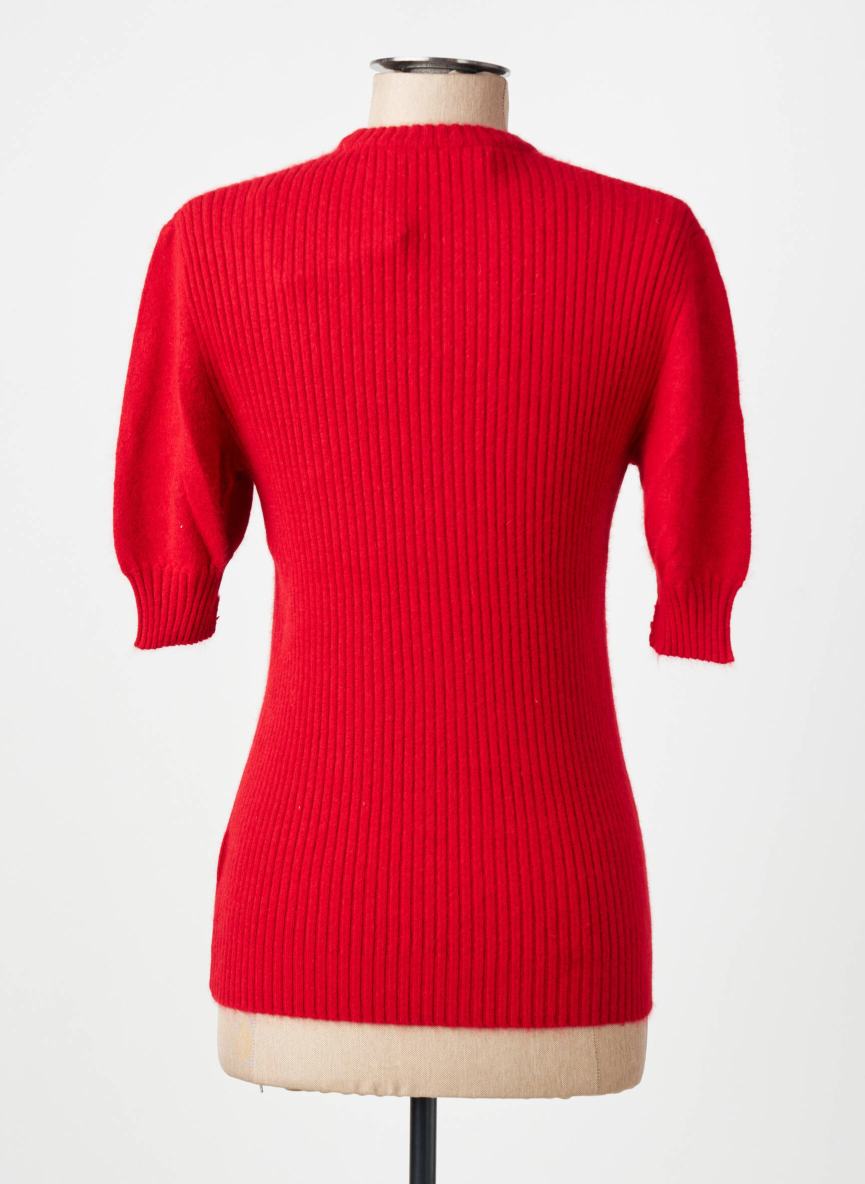 Top stretch manches courtes rouge MONTAGUT femme