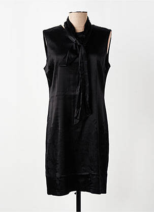 Robe courte sans manche sans manche noir ENTRACTE femme