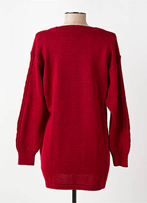 Pull col bateau manches longues rouge ARMOR LUX femme