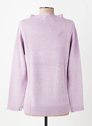 Pull coupe cintrée manches longues violet KATMAI femme