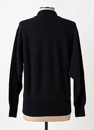 Gilet manches longues resserrée sur le bas noir MONTAGUT femme
