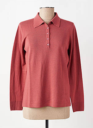 Pull coupe cintrée manches longues rose MAURICE ABOT femme