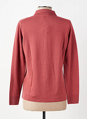 Pull coupe cintrée manches longues rose MAURICE ABOT femme