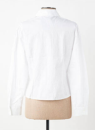 Chemisier coupe cintrée manches longues blanc FINETTE femme