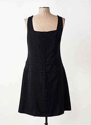 Robe mi-longue doublure fines bretelles noir PAUL BRIAL femme