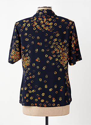Chemisier manches courtes manches courtes noir CLAUDE DE SAIVRE femme