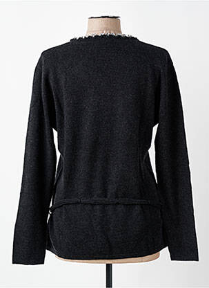 Pull tissage chiné manches longues gris FINETTE femme