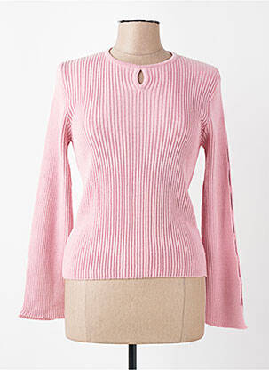 Pull stretch manches longues rose FINETTE femme