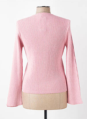 Pull stretch manches longues rose FINETTE femme
