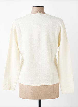 Pull coupe cintrée manches longues beige FINETTE femme