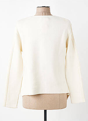 Pull coupe cintrée manches longues beige FINETTE femme