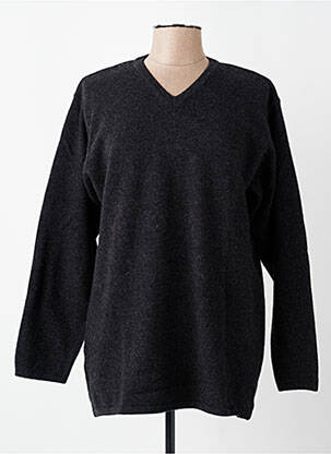 Pull tissage chiné manches longues gris ARMOR LUX femme