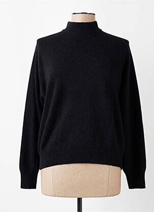 Pull stretch manches longues noir MONTAGUT femme