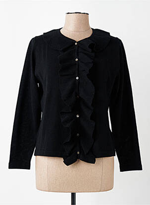 Gilet manches longues stretch noir MONTAGUT femme