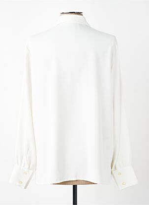 Chemisier tissage crêpe manches longues blanc PIER BÉ femme