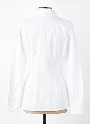 Chemisier coupe cintrée manches longues blanc ENTRACTE femme