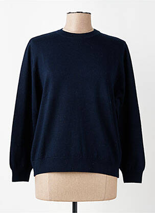 Pull stretch manches longues bleu MONTAGUT femme
