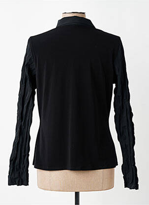 Chemisier coupe cintrée manches longues noir MITSOUKI femme