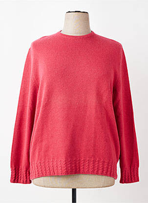 Pull stretch manches longues rose MONTAGUT femme