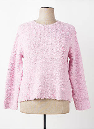 Pull coupe cintrée manches longues rose KATMAI femme