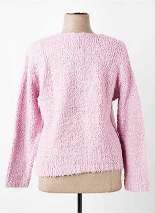 Pull coupe cintrée manches longues rose KATMAI femme