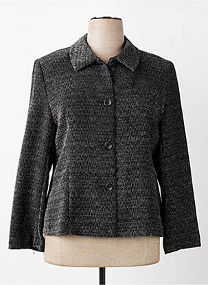 Veste casual coupe cintrée noir PRUNELLE femme