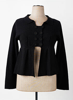 Gilet manches longues stretch noir SOLOLA femme