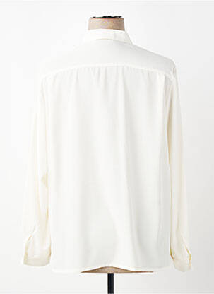 Chemisier tissage crêpe manches longues beige PIER BÉ femme