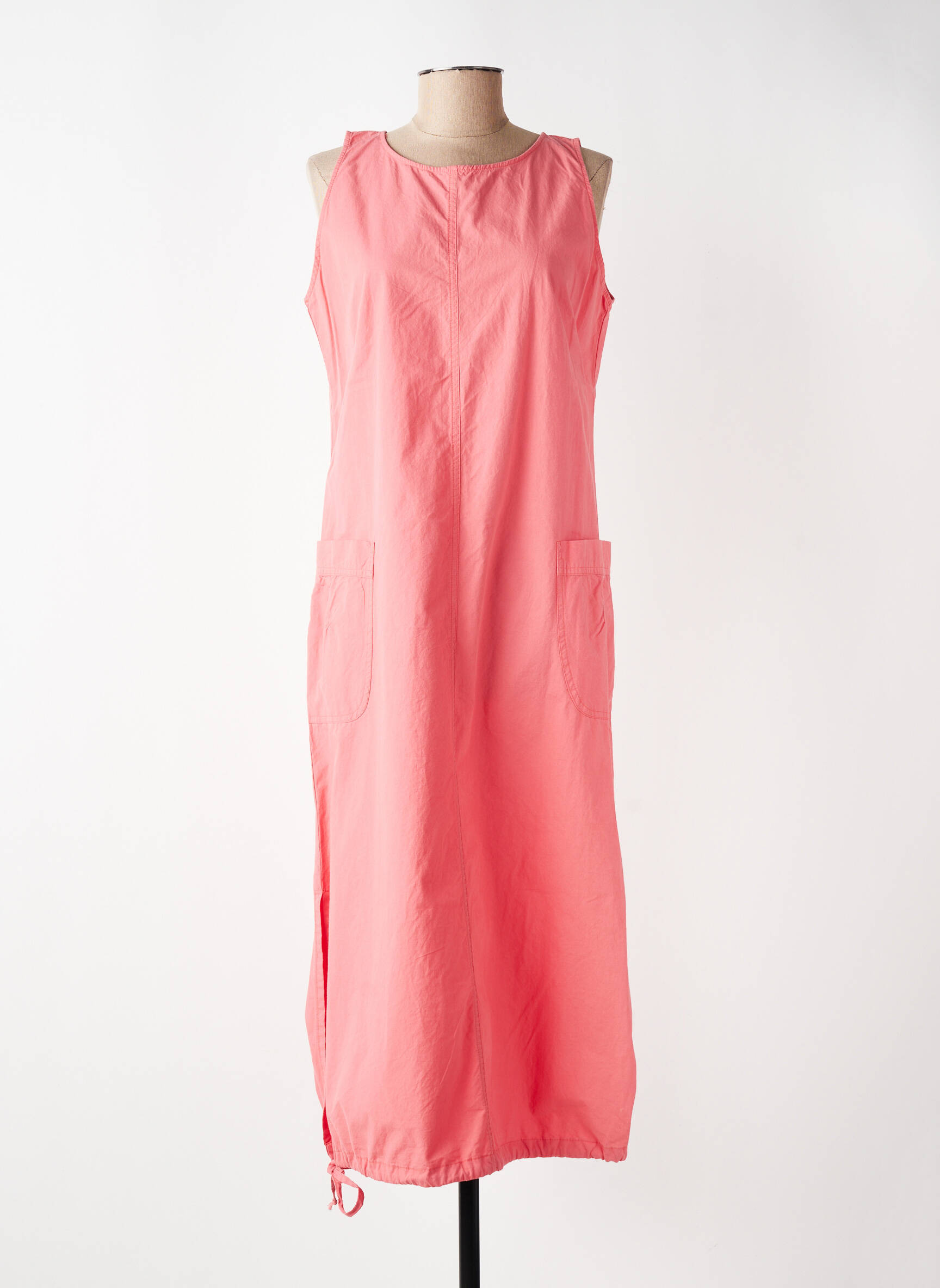 Robe mi-longue sans manche sans manche rose ARMOR LUX femme