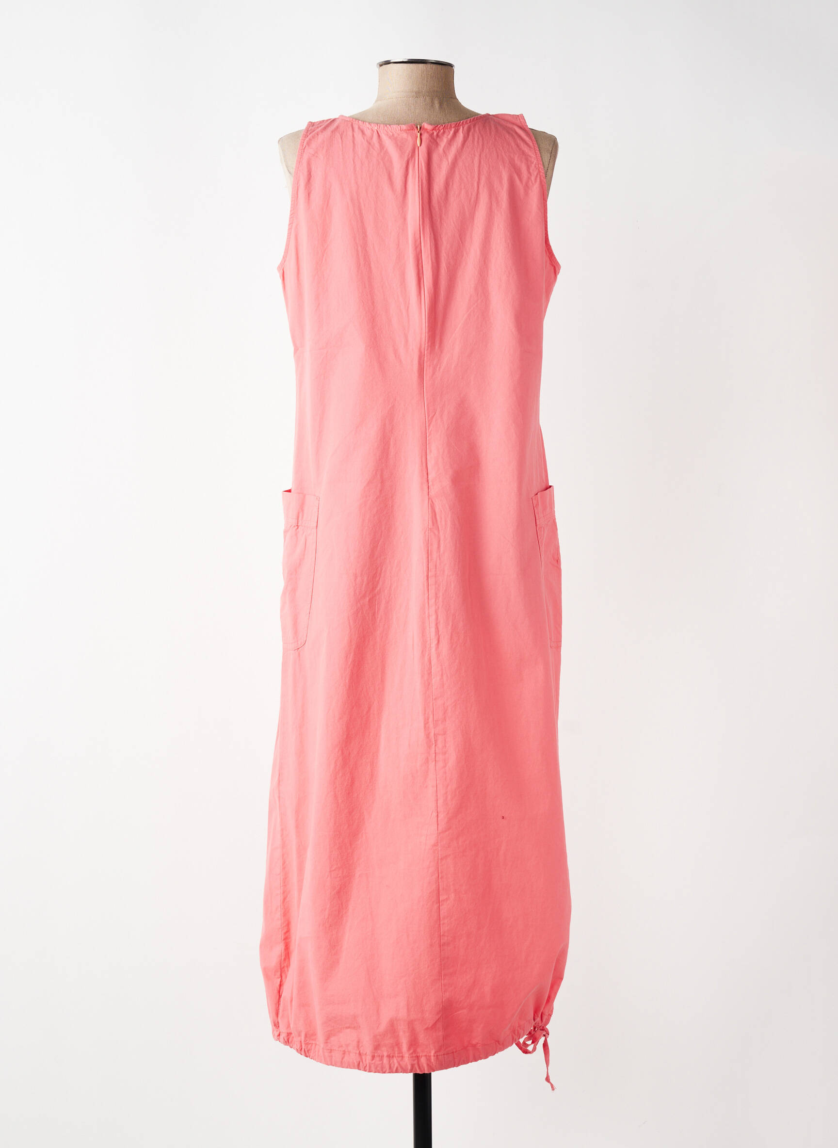 Robe mi-longue sans manche sans manche rose ARMOR LUX femme