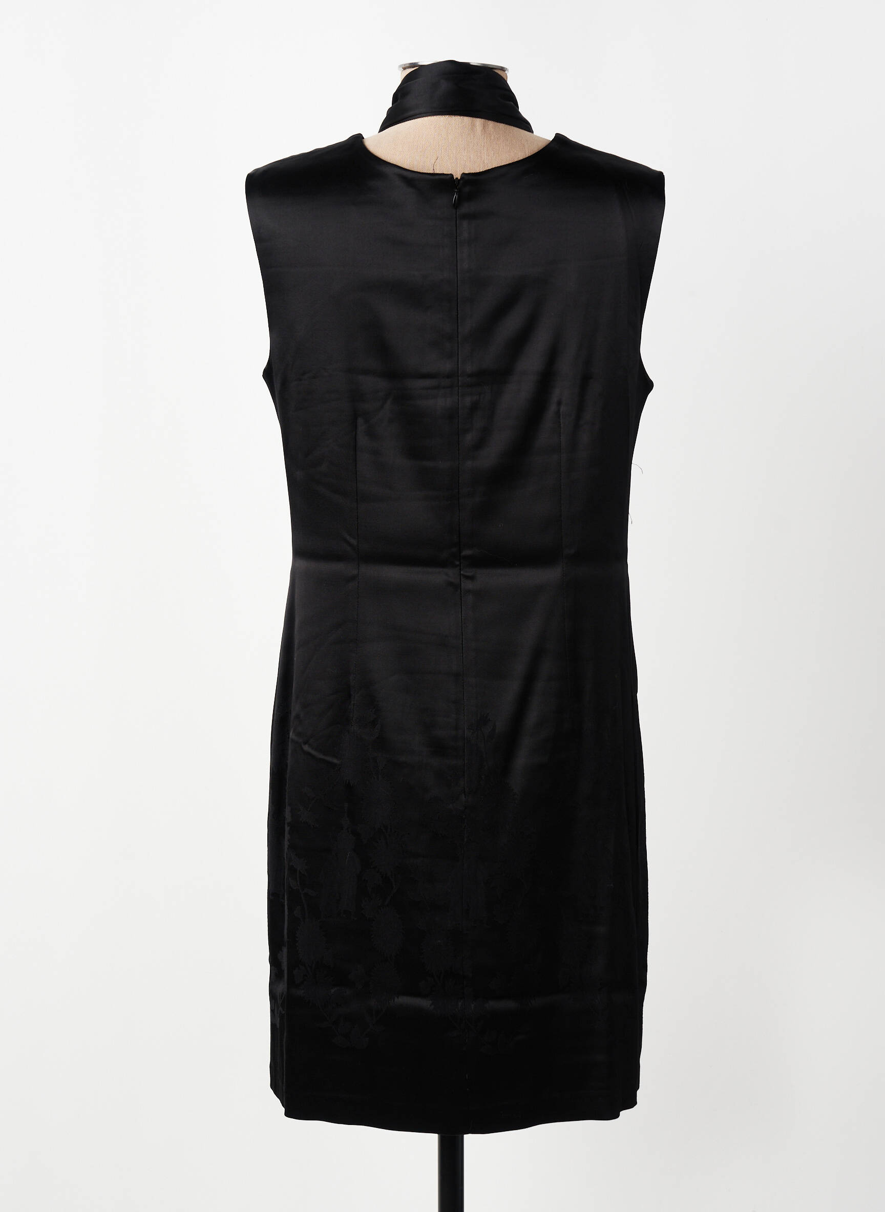 Robe courte sans manche sans manche noir ENTRACTE femme