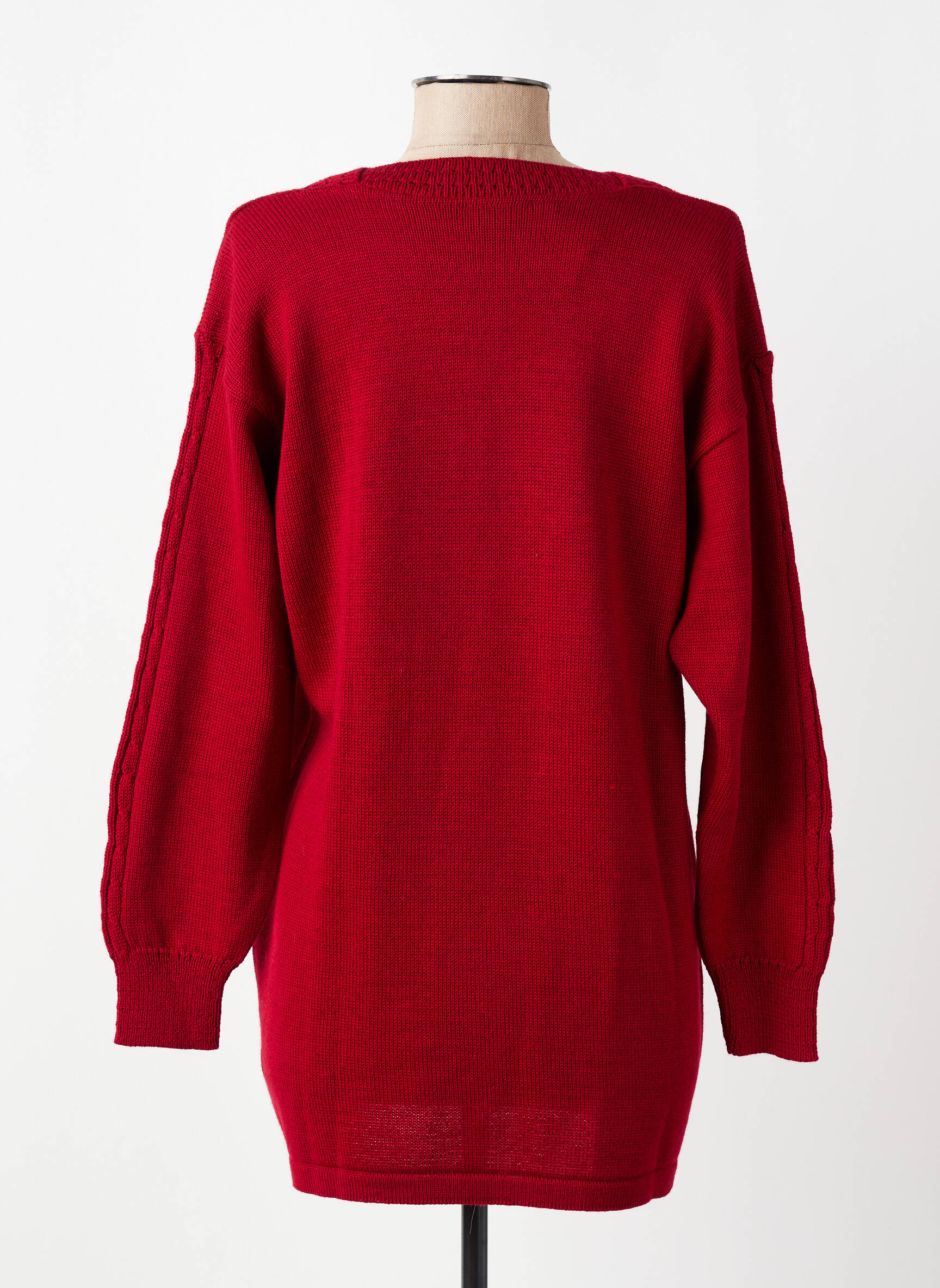 Pull col bateau manches longues rouge ARMOR LUX femme