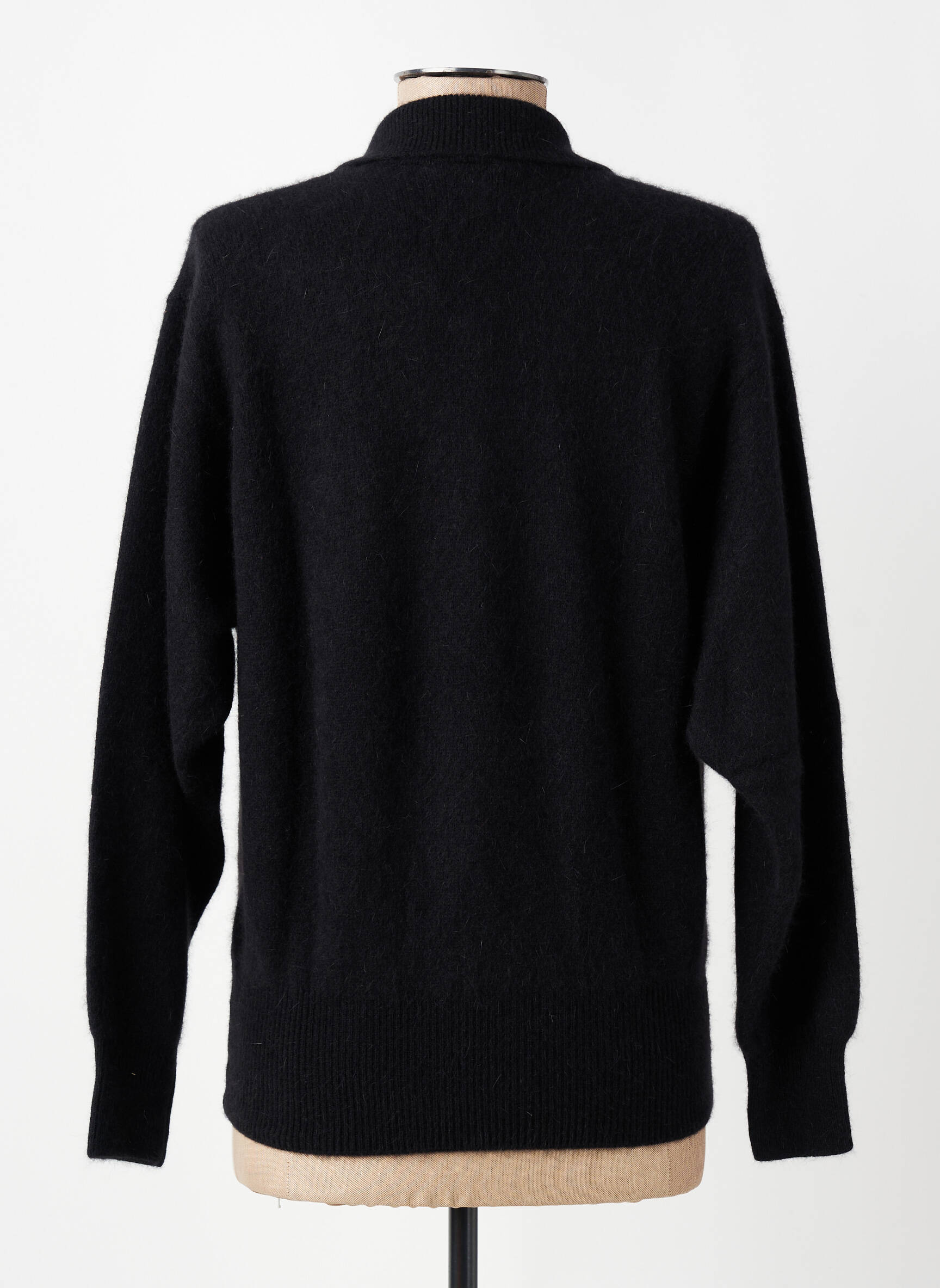 Gilet manches longues resserrée sur le bas noir MONTAGUT femme