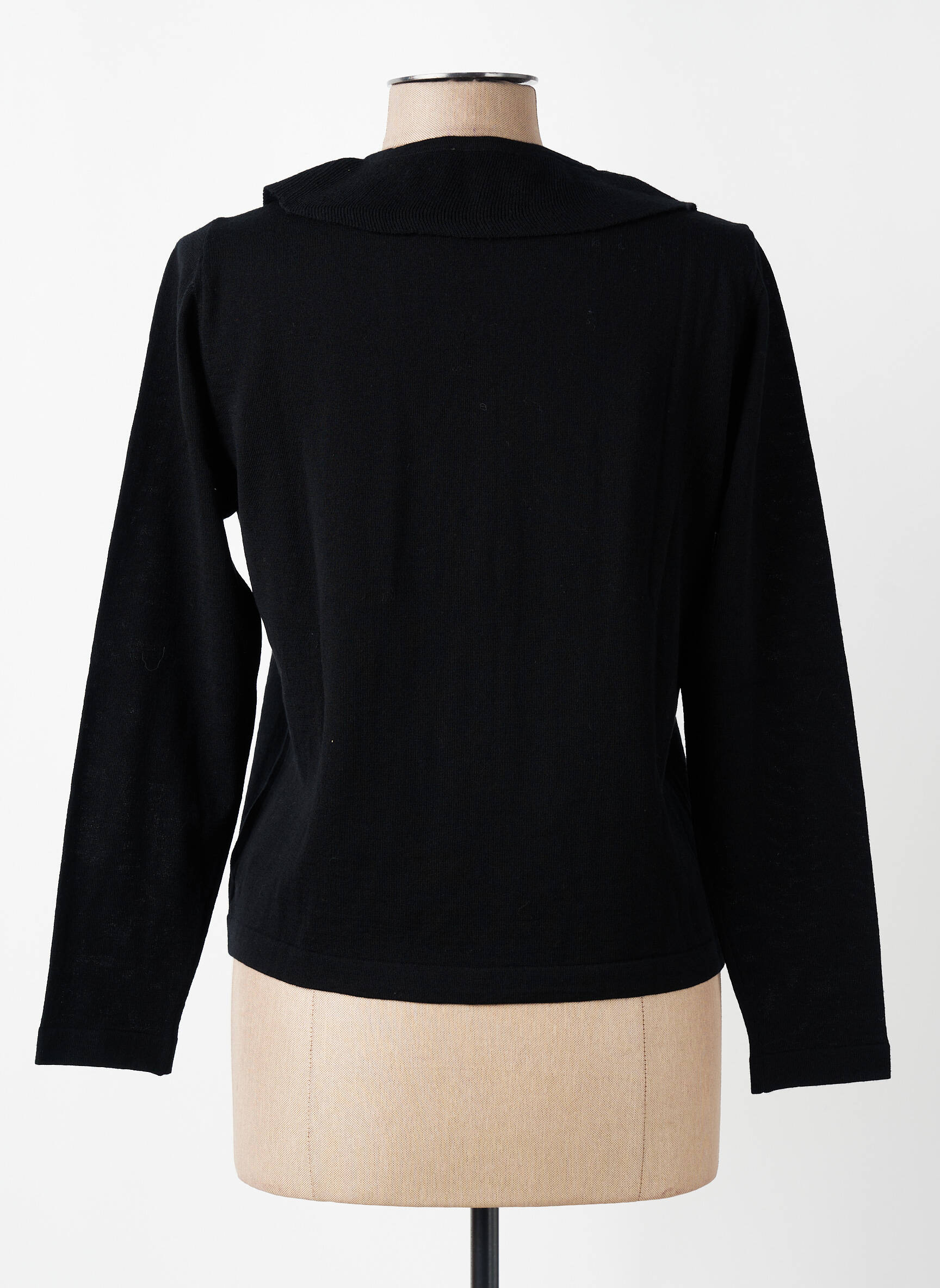 Gilet manches longues stretch noir MONTAGUT femme