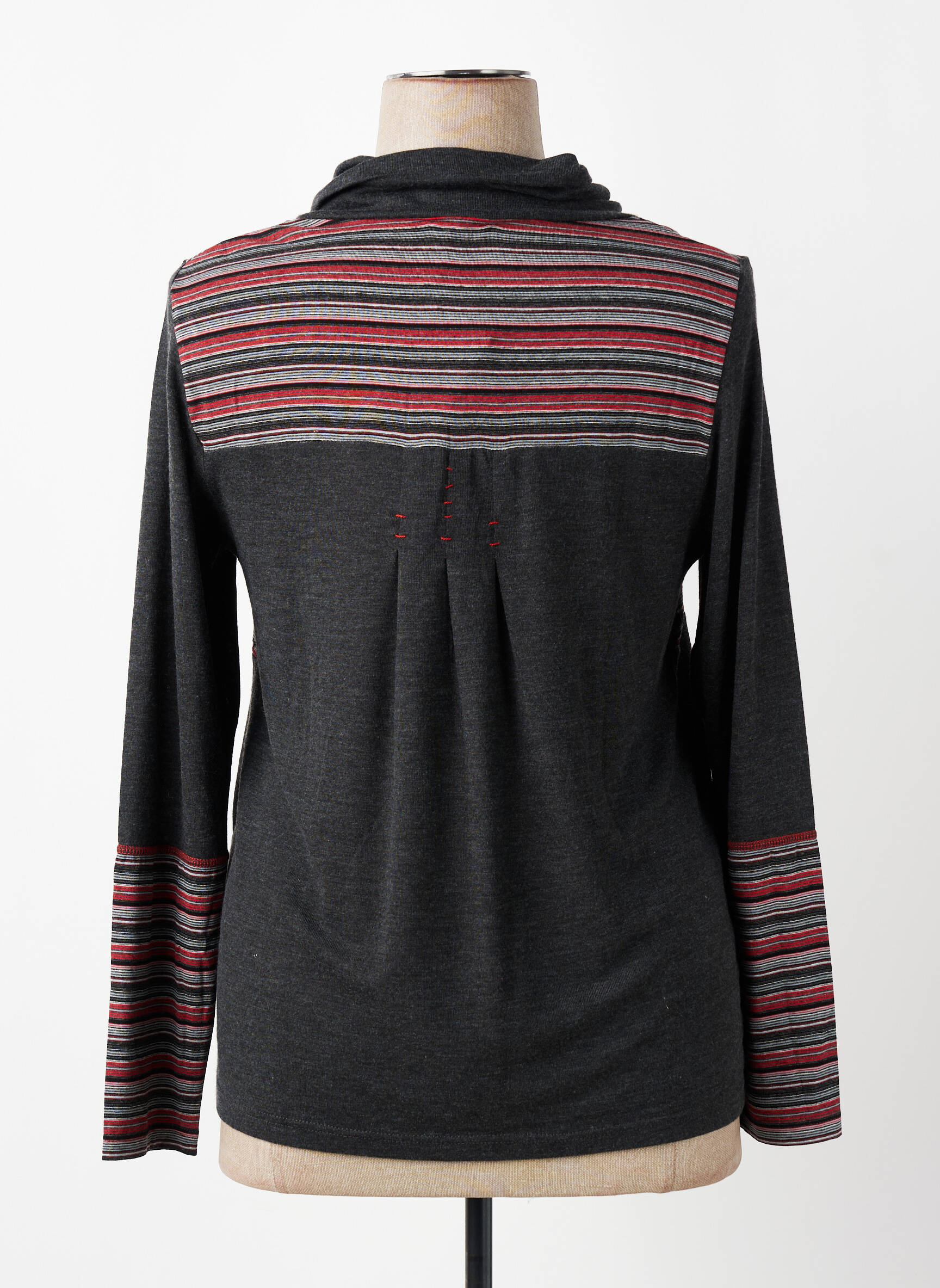 Top stretch manches longues gris LEWINGER femme