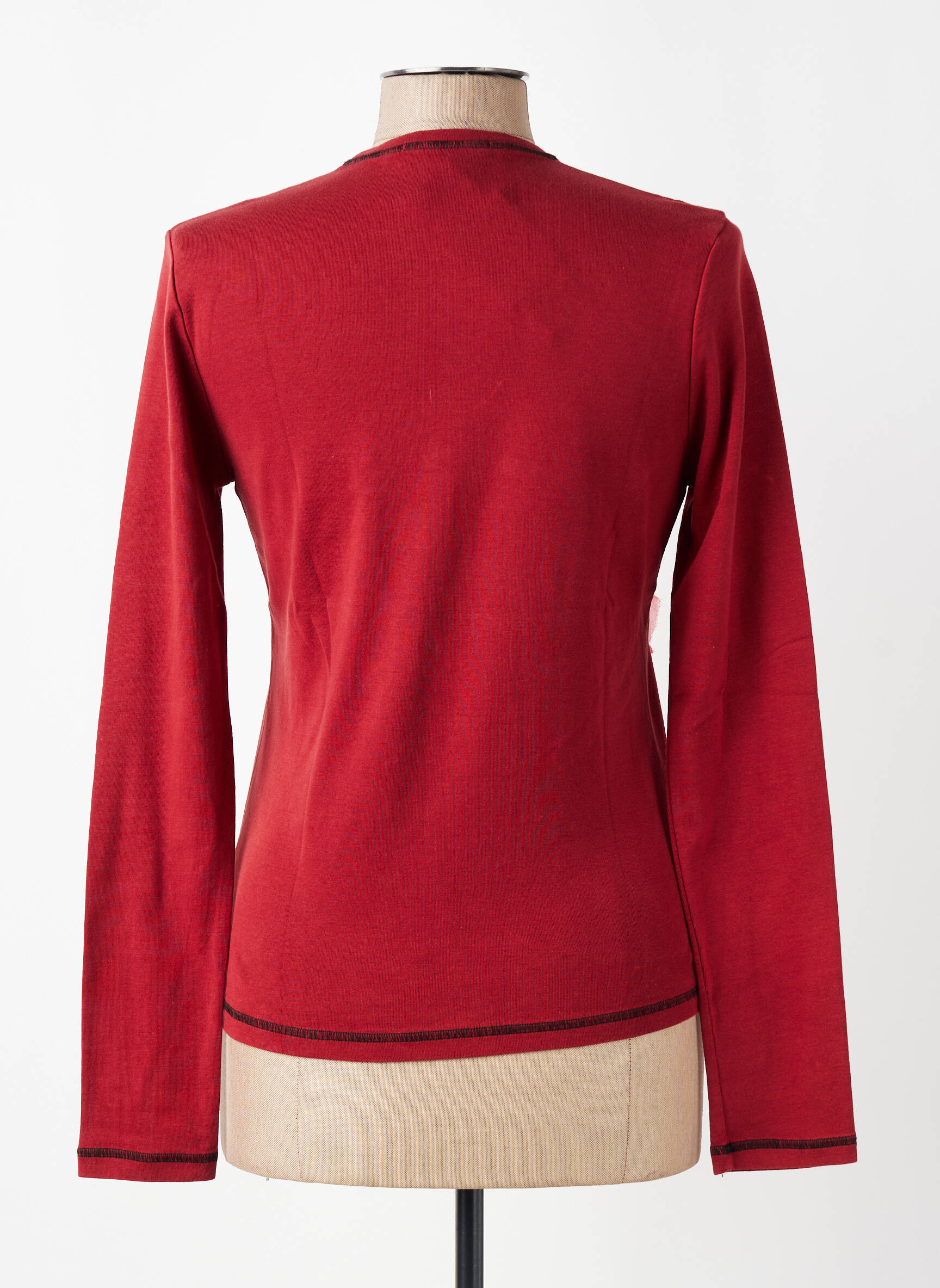 T-shirt manches longues manches longues rouge CAP JULUCA femme
