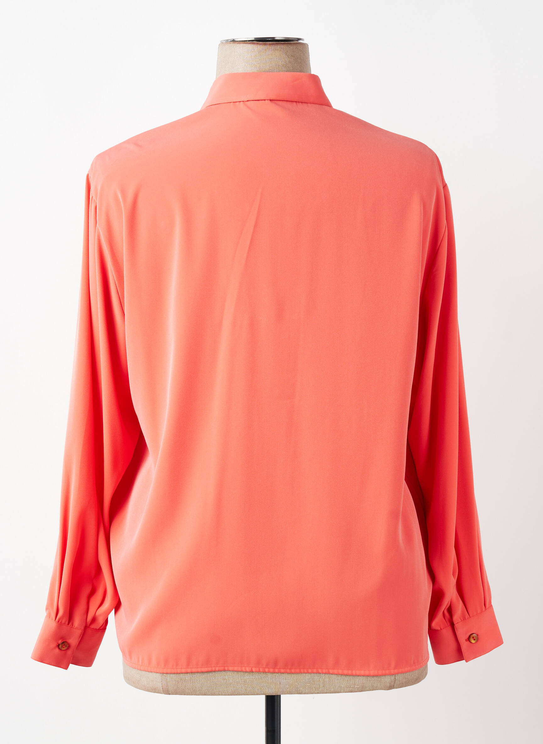 Chemisier coupe fluide manches longues orange PIER BÉ femme