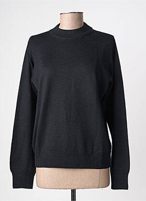 Pull stretch manches longues noir MONTAGUT femme