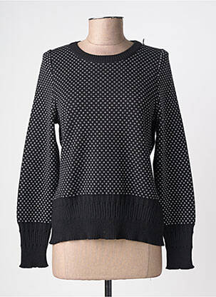 Pull stretch manches longues noir MONTAGUT femme