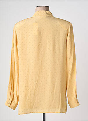 Chemisier imprimé fantaisie manches longues beige PRUNELLE femme