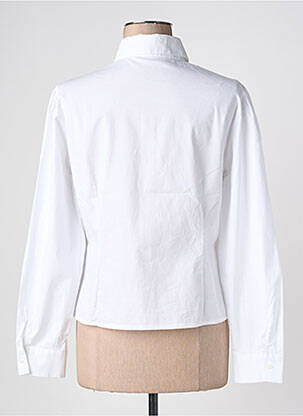 Chemisier coupe cintrée manches longues blanc FINETTE femme