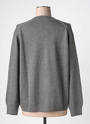 Gilet manches longues resserrée sur le bas gris MONTAGUT femme