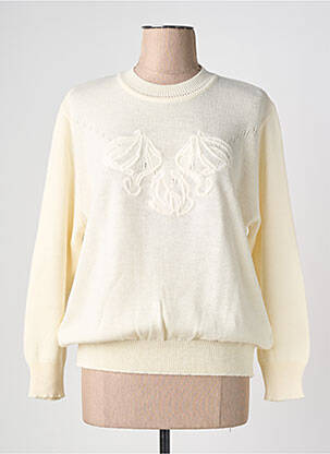 Pull stretch manches longues beige MONTAGUT femme