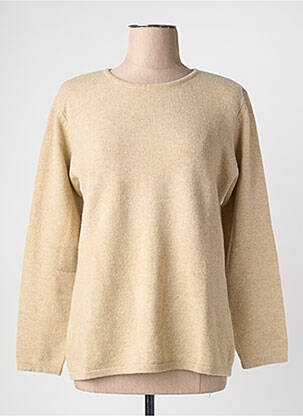 Pull tissage chiné manches longues beige ARMOR LUX femme