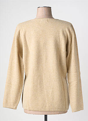 Pull tissage chiné manches longues beige ARMOR LUX femme