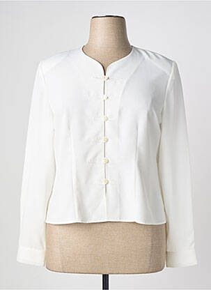 Chemisier coupe cintrée manches longues beige PRUNELLE femme