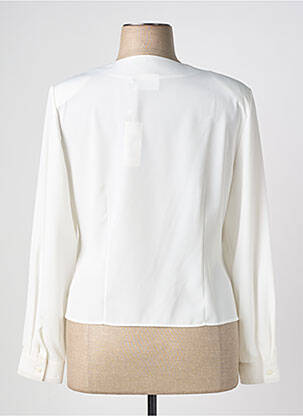 Chemisier coupe cintrée manches longues beige PRUNELLE femme